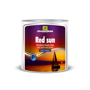 ΥΔΑΤΟΔΙΑΛΥΤΟ ΔΙΑΦΑΝΟ ΒΕΡΝΙΚΙ ΞΥΛΟΥ RED SUN ΤΗΣ ΕΤΑΙΡΕΙΑΣ ΧΡΩΜΟΔΟΜΗ