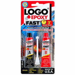 Εποξειδική Κόλλα 2 Συστατικών LOGO Epoxy Fast 34ml