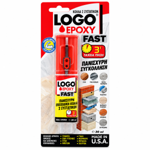 Εποξειδική Κόλλα 2 Συστατικών LOGO Epoxy Fast 30ml